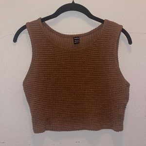 SHEIN Size Medium Brown Cropped Tank